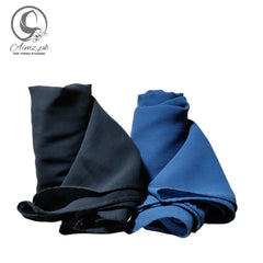 Georgette-Bundle Of 2 Hijabs - Aimz.pk