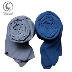 Georgette-Bundle Of 2 Hijabs - Aimz.pk