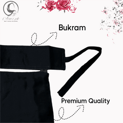 Saudi Niqab With Gold Steel Clip - Aimz.pk