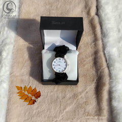 Black - Scrunchie Watch With Free Delivery - Aimz.pk