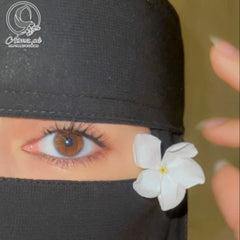 SHORT - Saudi Niqab With Bukram - Aimz.pk