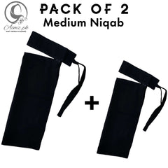 Pack Of 2 MEDIUM - Saudi Niqabs - Aimz.pk