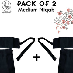 Pack Of 2 MEDIUM - Saudi Niqabs - Aimz.pk