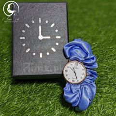 Soft Blue - Scrunchie Watch With Free Delivery - Aimz.pk