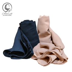 Georgette-Bundle Of 2 Hijabs - Aimz.pk