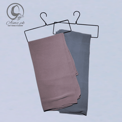 Georgette-Bundle Of 2 Hijabs - Aimz.pk