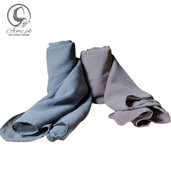 Georgette-Bundle Of 2 Hijabs - Aimz.pk